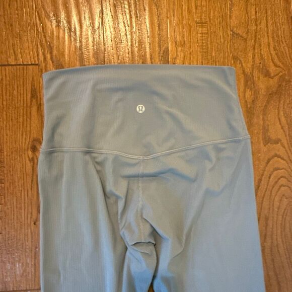 Lululemon Align ribbed slate high rise leggings 6 - Picture 9 of 11